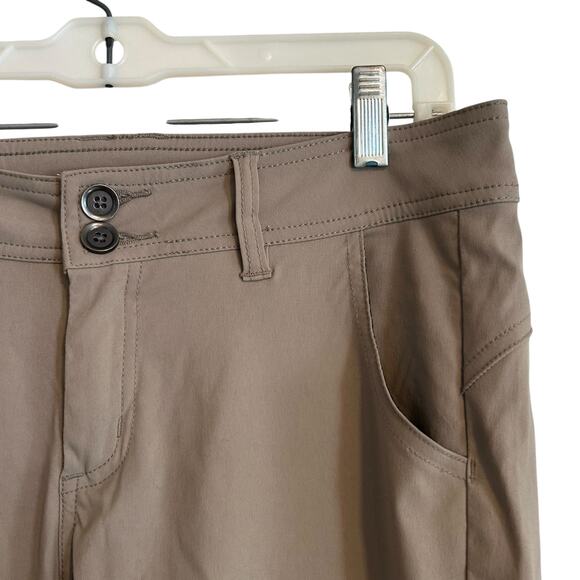 Prana Tan Halle Pants Womens Sz 6 Cargo Stretch Low Rise Packable SPF Hiking - Picture 10 of 15